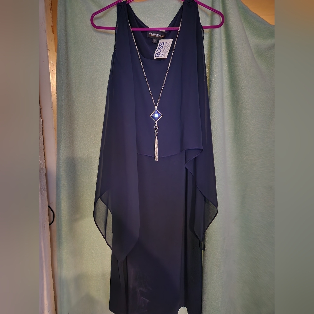 Batwing chiffon dress